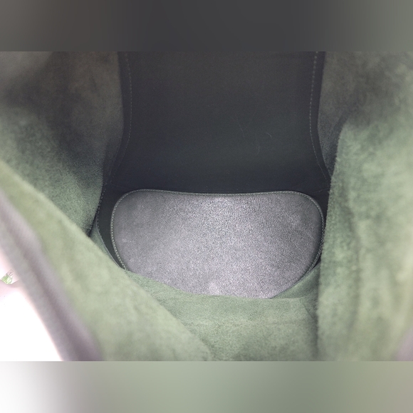 Loewe Dark Green Backpack with Gold Details - Picture 10 of 13